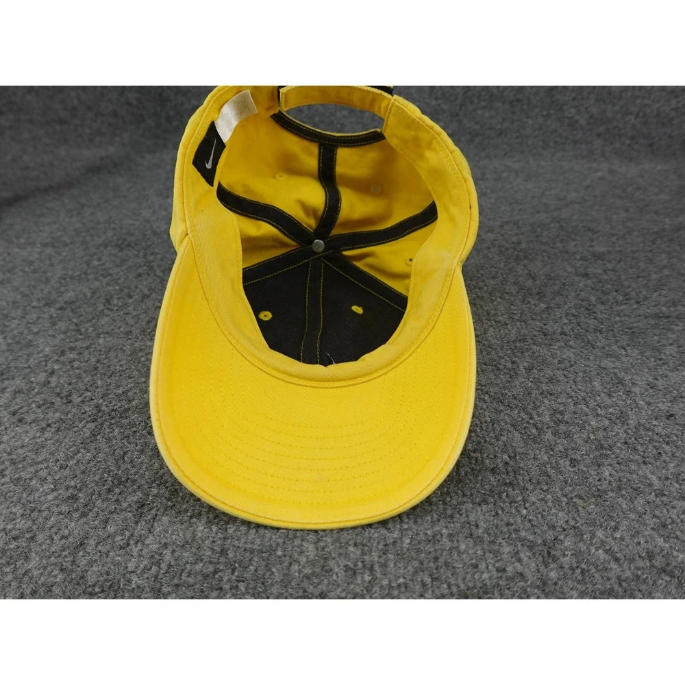 Nike Baseball Cap Unisex OSFM Yellow Heritage 86 Embroidered Swoosh Hat